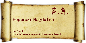 Popescu Magdolna névjegykártya